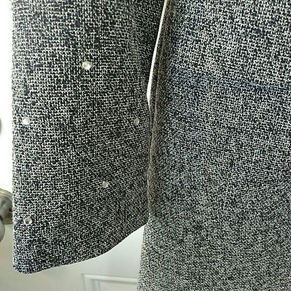 Modern Edge coat with rhinestone cluster buttons - Picture 4 of 8